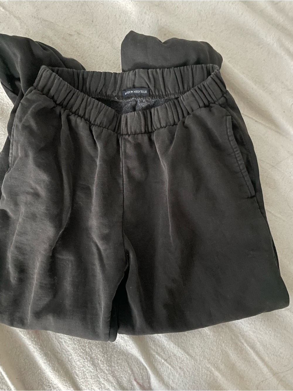 Brandy Melville Black Elastic Waist Sweatpants Joggers